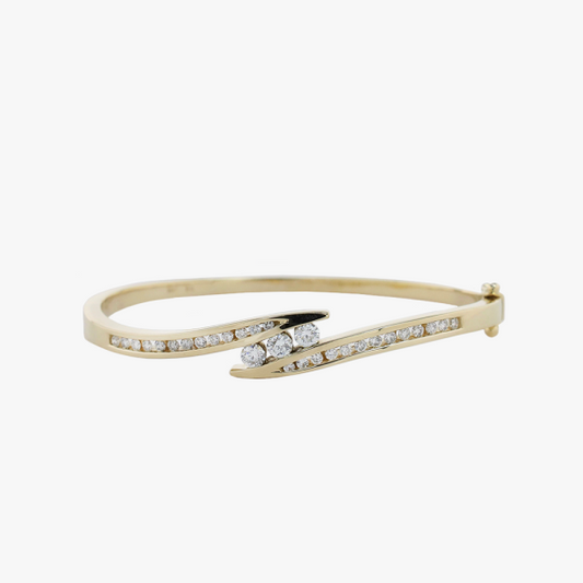 Brăţară cu Diamante din Aur Galben 14k