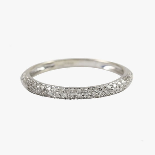 Inel Cu Diamante din Aur Alb 14k