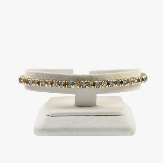 Brăţară cu Diamante din Aur Galben 14k