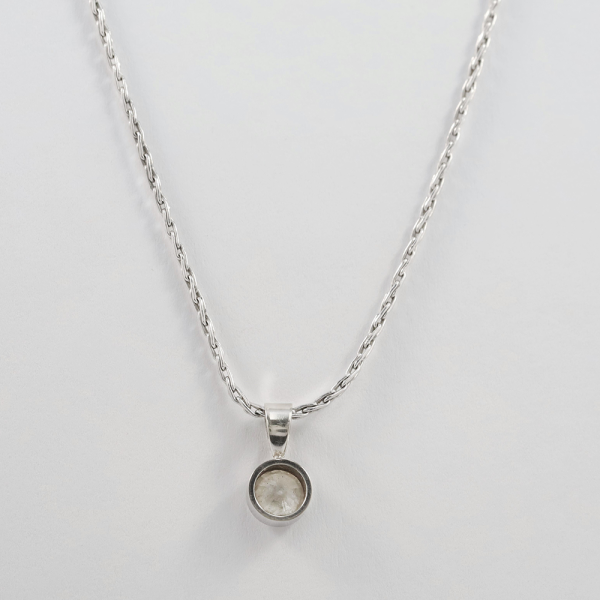 Colier & Pandantiv cu Diamante din Aur Alb 14k
