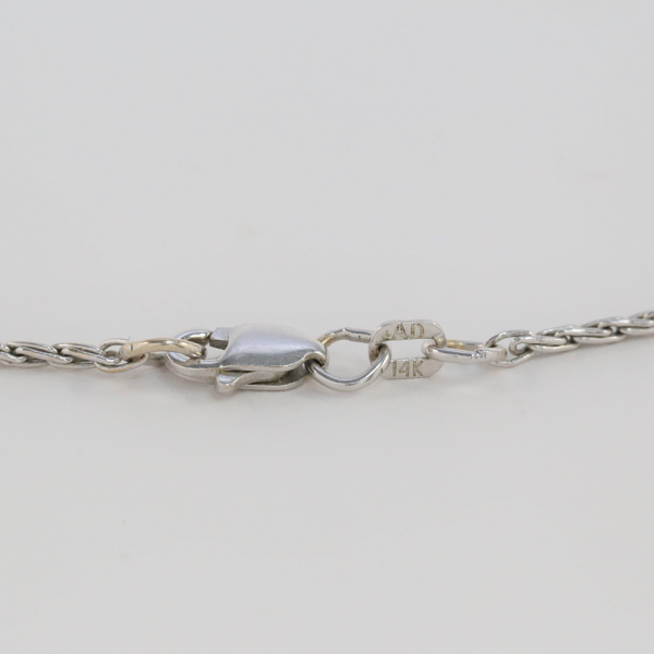 Colier & Pandantiv cu Diamante din Aur Alb 14k