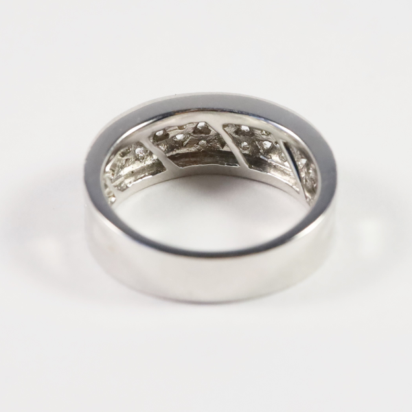 Inel cu Diamante din Aur Alb 18k