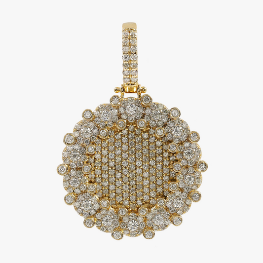 Pandantiv cu Diamante din Aur Galben 14k