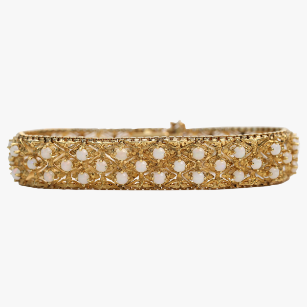 Brăţară cu Opal din Aur Galben 18k