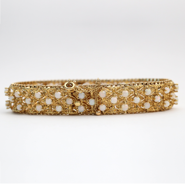 Brăţară cu Opal din Aur Galben 18k