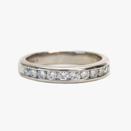 Inel cu Diamante din Aur Alb 14k