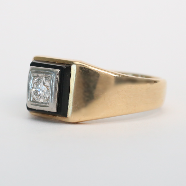 Inel cu Diamante din Aur Galben 14k