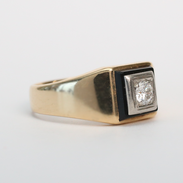 Inel cu Diamante din Aur Galben 14k