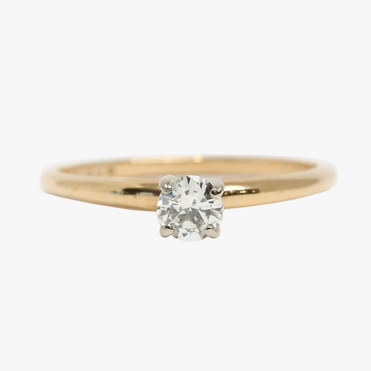 Inel Logodnă cu Diamante din Aur Galben 18k