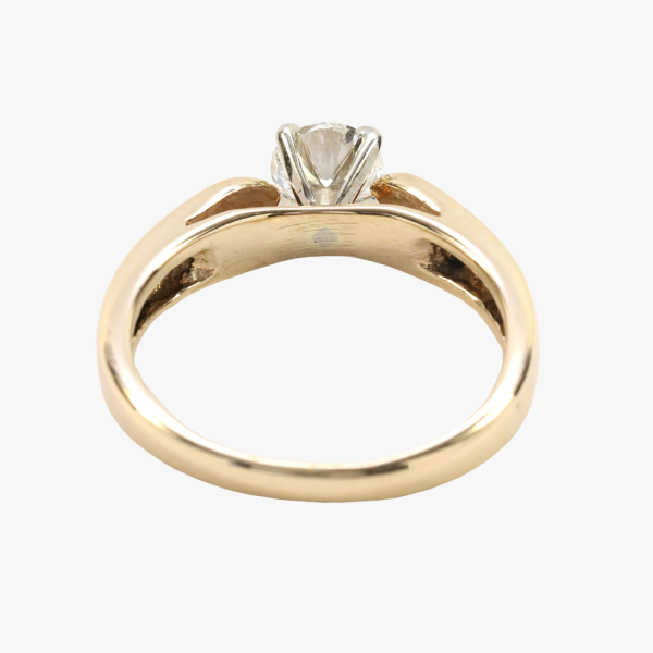 Inel Logodnă Cu Diamante din Aur Galben 14k
