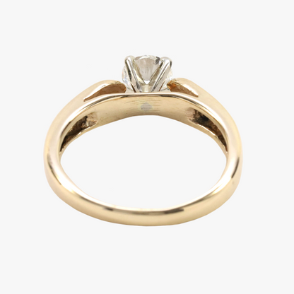 Inel Logodnă Cu Diamante din Aur Galben 14k