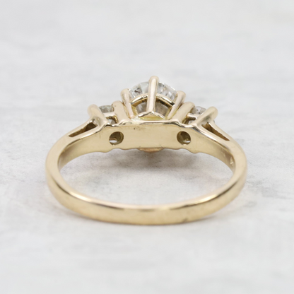 Inel Logodnă cu Diamante din Aur Galben 14k