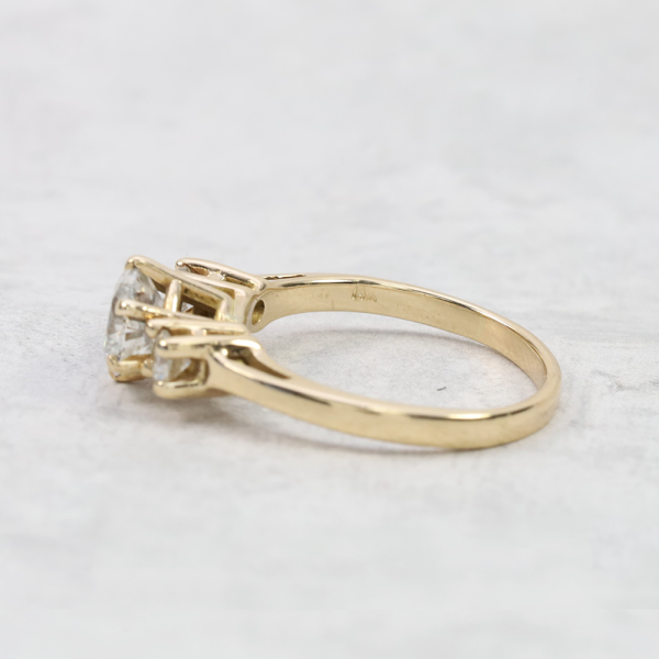 Inel Logodnă cu Diamante din Aur Galben 14k