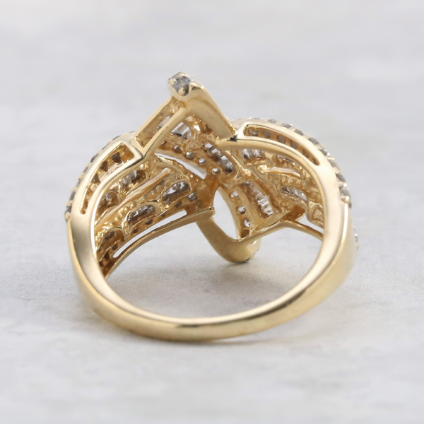 Inel cu Diamante din Aur Galben 14k