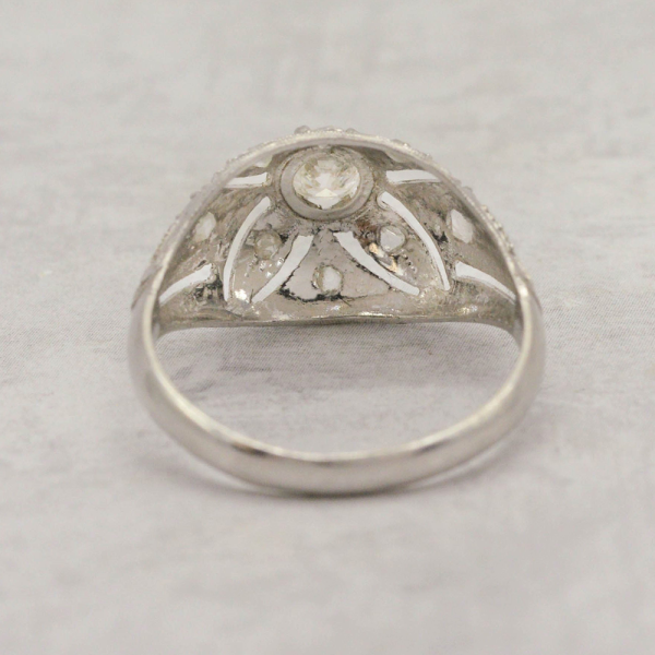 Inel cu Diamante din Aur Alb 18k