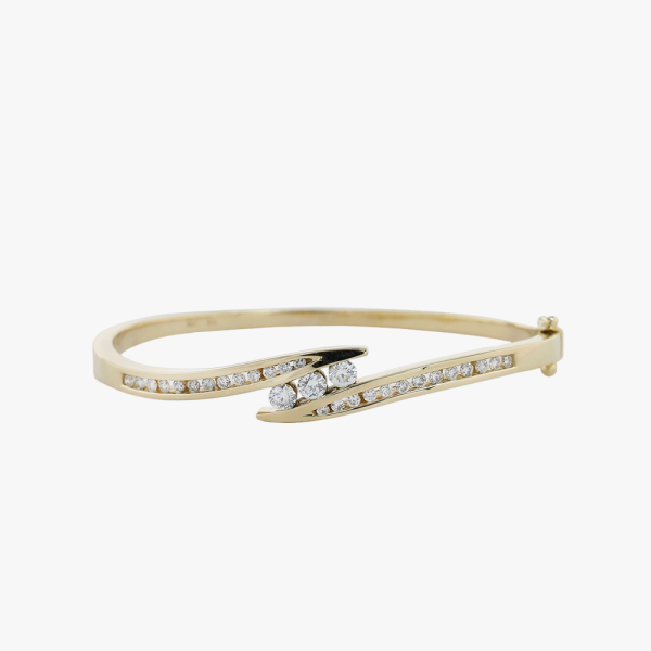 Brăţară cu Diamante din Aur Galben 14k
