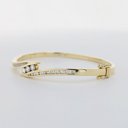 Brăţară cu Diamante din Aur Galben 14k