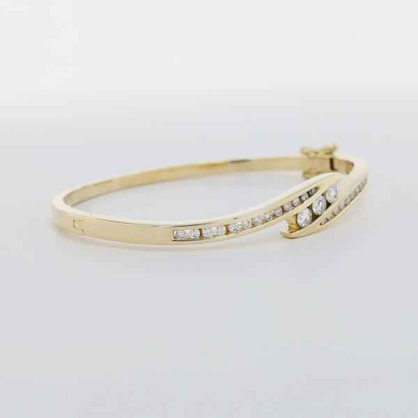 Brăţară cu Diamante din Aur Galben 14k
