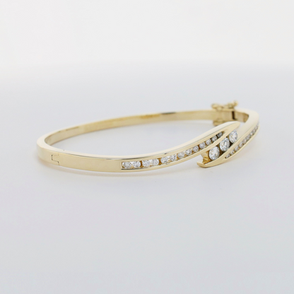 Brăţară cu Diamante din Aur Galben 14k