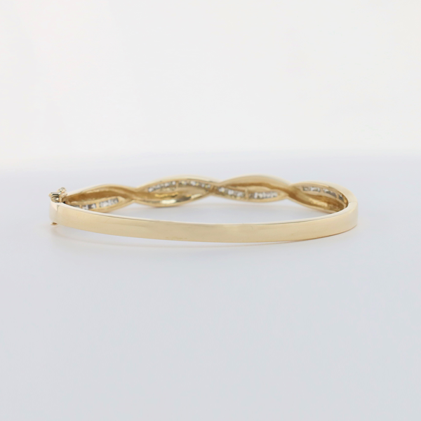 Brăţară Cu Diamante din Aur Galben 14k