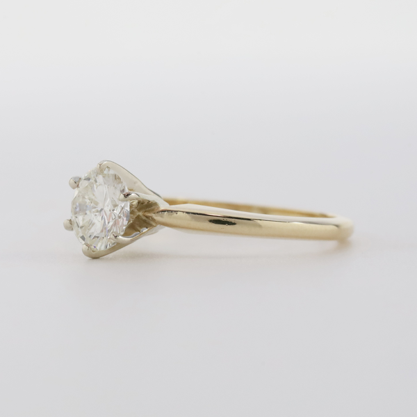 Inel Logodnă cu Diamante Aur Galben 14k