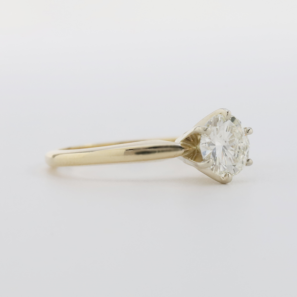 Inel Logodnă cu Diamante Aur Galben 14k