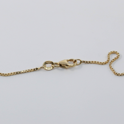 Colier & Pandantiv cu Diamante din Aur Galben 14k
