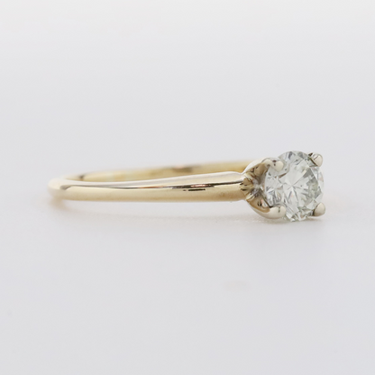 Inel Logodnă cu Diamant din Aur Galben 14k