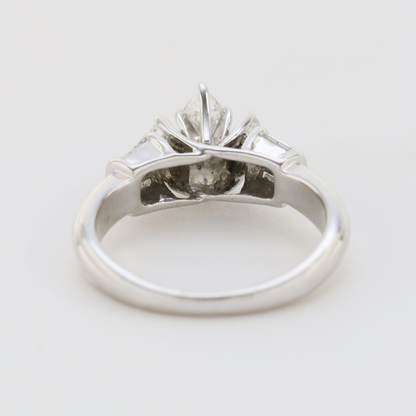 Inel de Logodnă cu Multiple Diamante din Aur Alb 14k