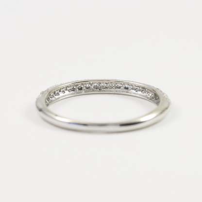 Inel Cu Diamante din Aur Alb 14k