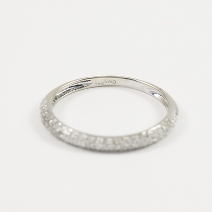 Inel Cu Diamante din Aur Alb 14k