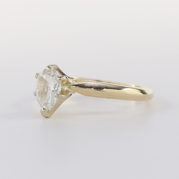 Inel Logodnă Cu Diamant din Aur Galben 14k