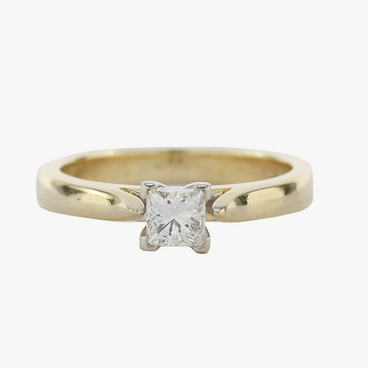 Inel Logodnă cu Diamant din Aur Galben 14k