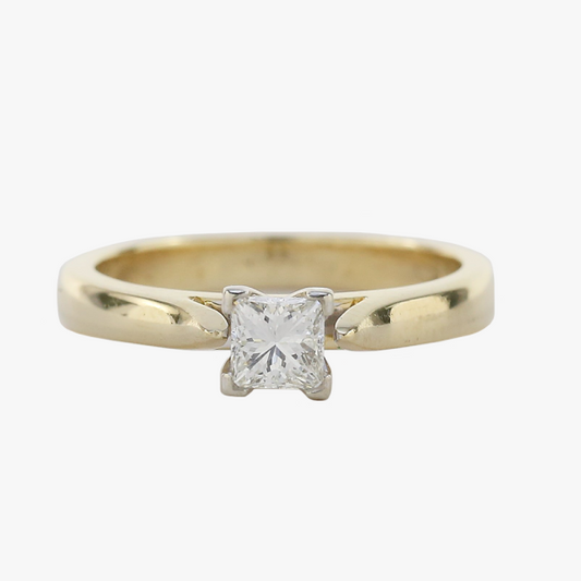 Inel Logodnă cu Diamant din Aur Galben 14k