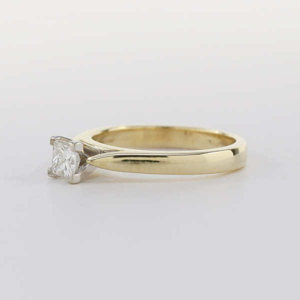 Inel Logodnă cu Diamant din Aur Galben 14k