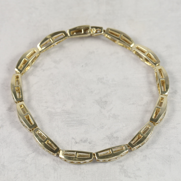 Brăţară cu Diamante din Aur Galben 14k