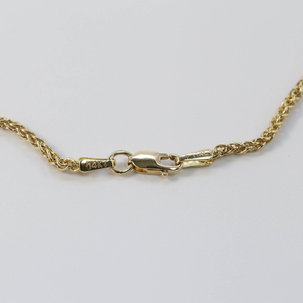 Colier cu Trei Diamante din Aur Galben 14k