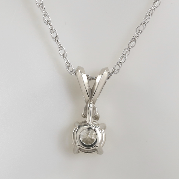 Colier & Pandantiv cu Diamante din Aur Alb 14k