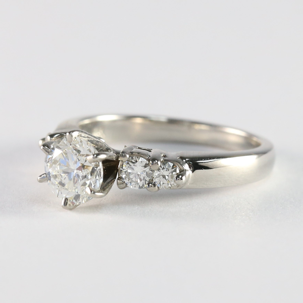 Inel Logodnă cu Diamante din Aur Galben 14k