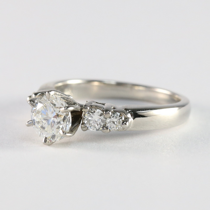 Inel Logodnă cu Diamante din Aur Galben 14k