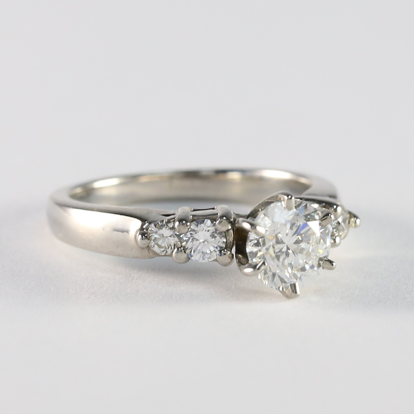 Inel Logodnă cu Diamante din Aur Galben 14k
