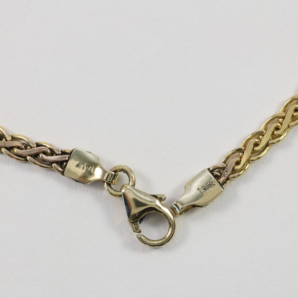 Colier cu Diamante & Smaralde din Aur Galben 14k