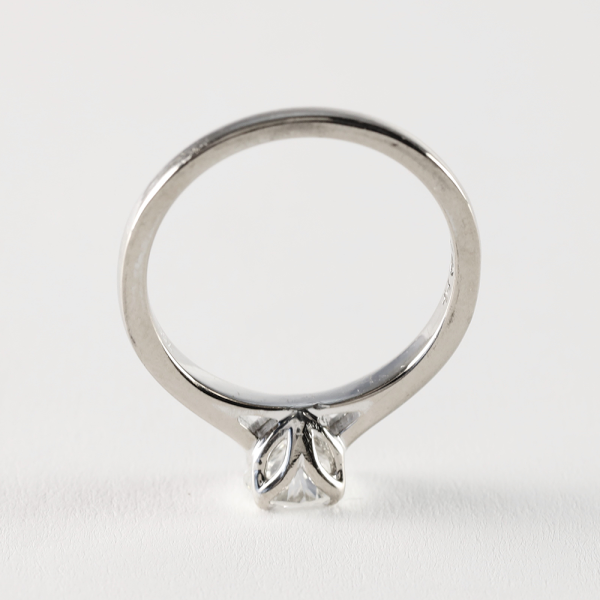 Inel Logodnă cu Diamante din Aur Alb 18k