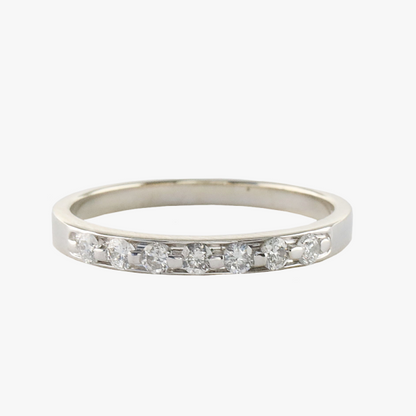 Inel Cu Diamante din Aur Alb 14k