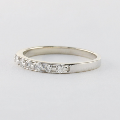 Inel Cu Diamante din Aur Alb 14k