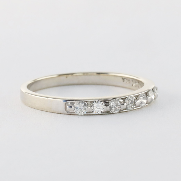 Inel Cu Diamante din Aur Alb 14k