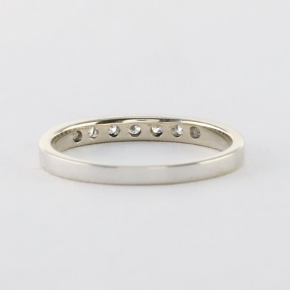 Inel Cu Diamante din Aur Alb 14k