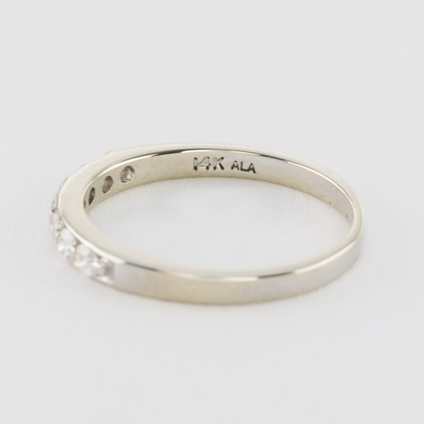 Inel Cu Diamante din Aur Alb 14k