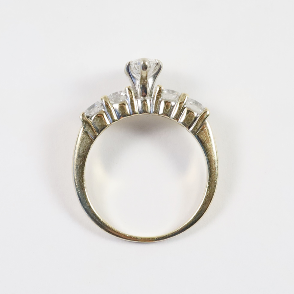 Inel Logodnă cu Diamante din Aur Galben 14k