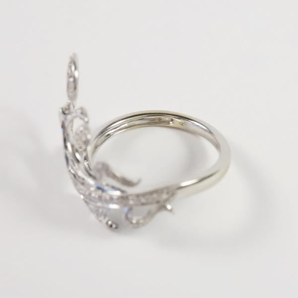 Inel cu Diamante din Aur Alb 18k